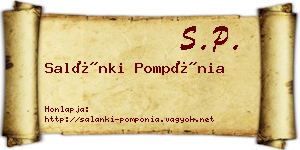 Salánki Pompónia névjegykártya